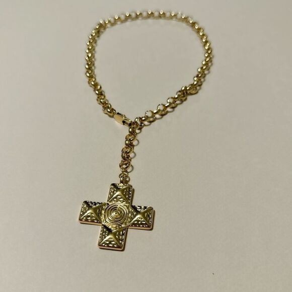 Vintage cross necklace N821 - Picture 5 of 6